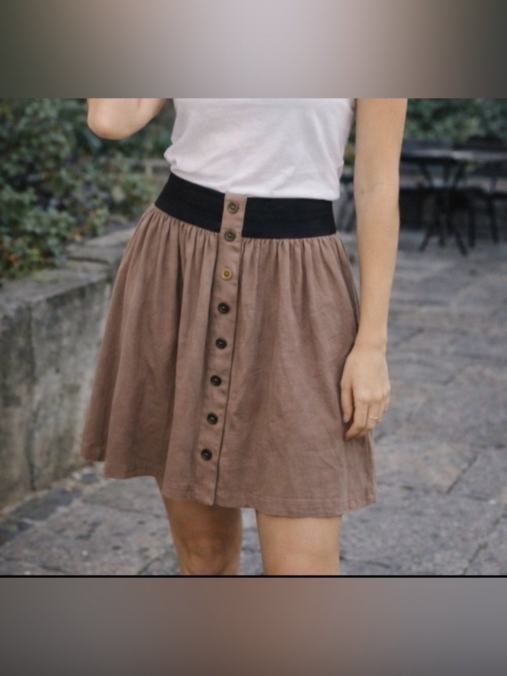 Forever 21 Brown Skater Mini Skirt